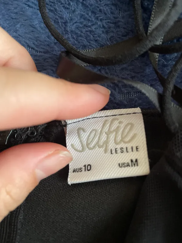 Selfie Leslie Black Dress - Image 5