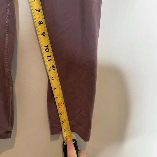 Lululemon Align High Rise Cross Waist Crop 21” Leggings Size 6 Taupe Purple - Image 8