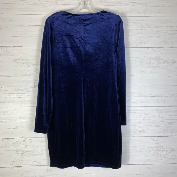 Lila Rose navy velvet mini dress size XXL juniors it size L regular NWT - Image 6