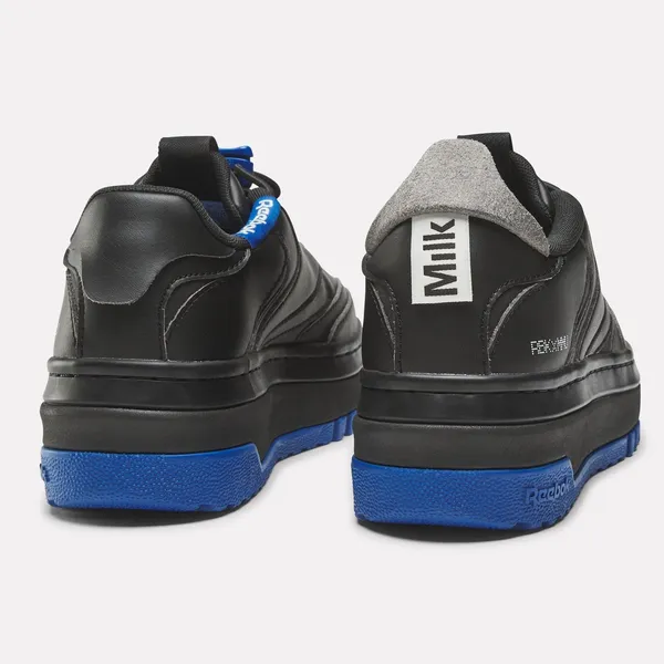 NEW Reebok Milk Club C Extra Vegan Womens Black Lifestyle Sneakers Shoes - Image 6