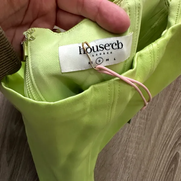 House of CB Rafa Corset NWT Small‎ Lime Green - Image 6