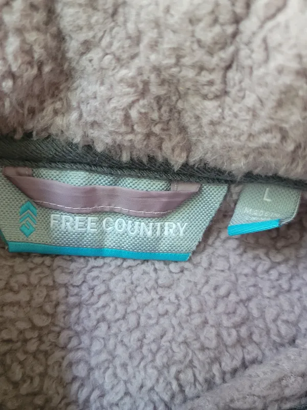Free Country Lavender Sherpa Zip-Up Jacket - Image 2