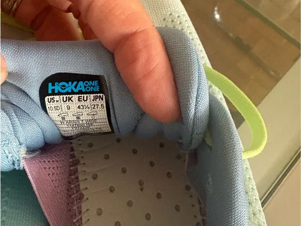 Hoka One One Women's Pale Blue Running Sneakers with Lime Accents - Image 14