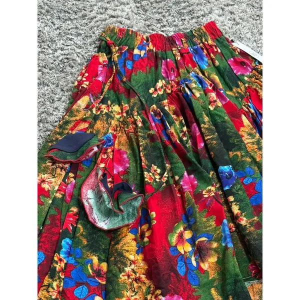 Vintage Women’s Maxi Skirt Floral Boho Layered Festival Whimsigoth Size XS NWT - Image 10