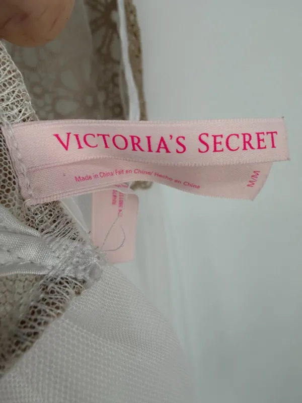 Victoria's Secret Whimsy Goth Fairycore Sheer‎ Lace Babydoll Chemise M - Image 6