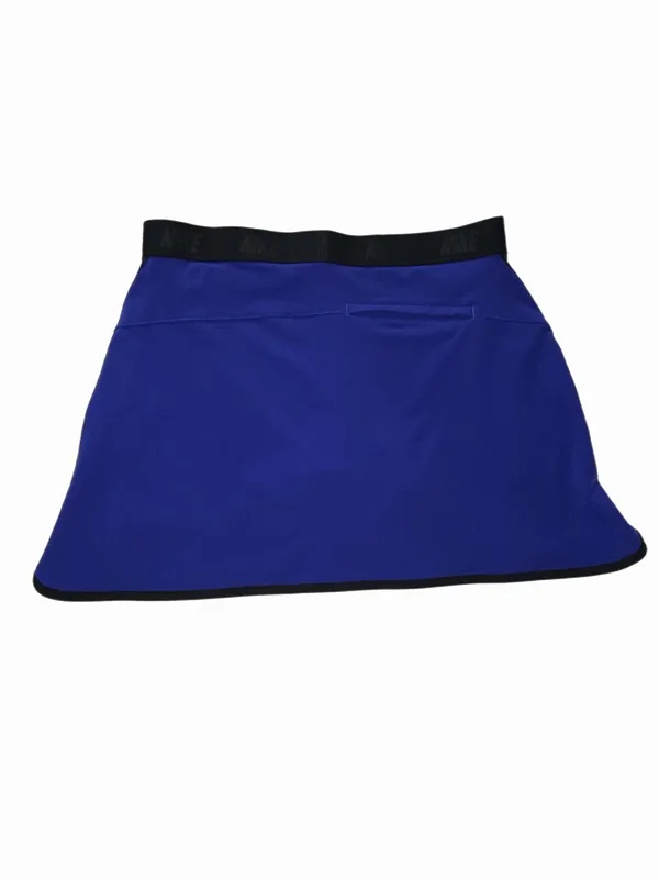 NIKE Golf Dri-FIT Blue & Black Stretch Athletic Skort Medium - Image 3