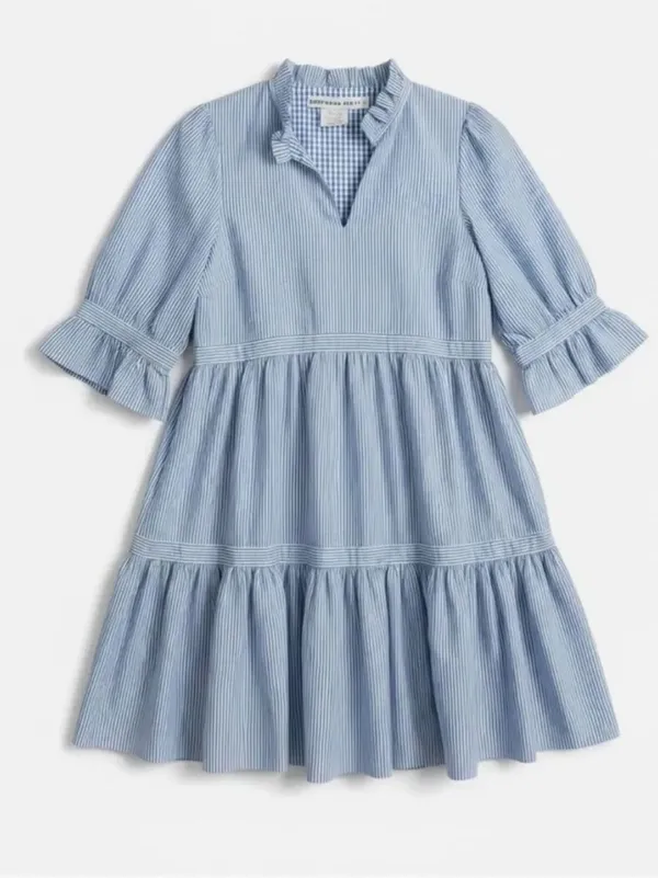 Gretchen Scott Teardrop Stripe Wash & Wear Periwinkle XS NWT - Image 2