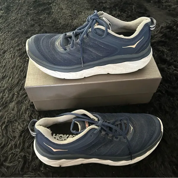 HOKA one one akasa blue athletic lace up shoes sneakers women’s 9.5 - Image 10