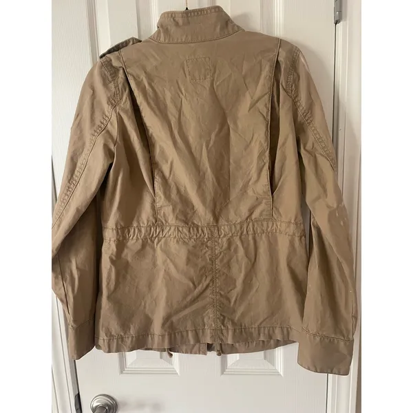 Old Navy Utility Military Tan work Jacket Womens Size S, $32, B53 - Image 2