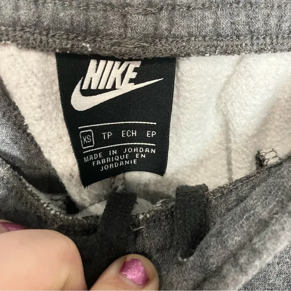 Nike gray joggers drawstring waist size XS‎ - Image 3