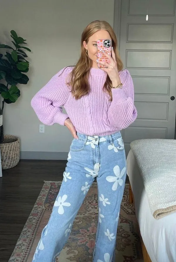 Purple Sweater Size M - Image 2