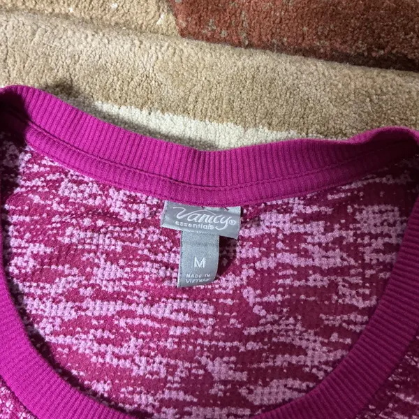 Vanity Essentials Womens Gorpcore‎ Granola Girl Space Dye Waffle Thermal Top M - Image 5