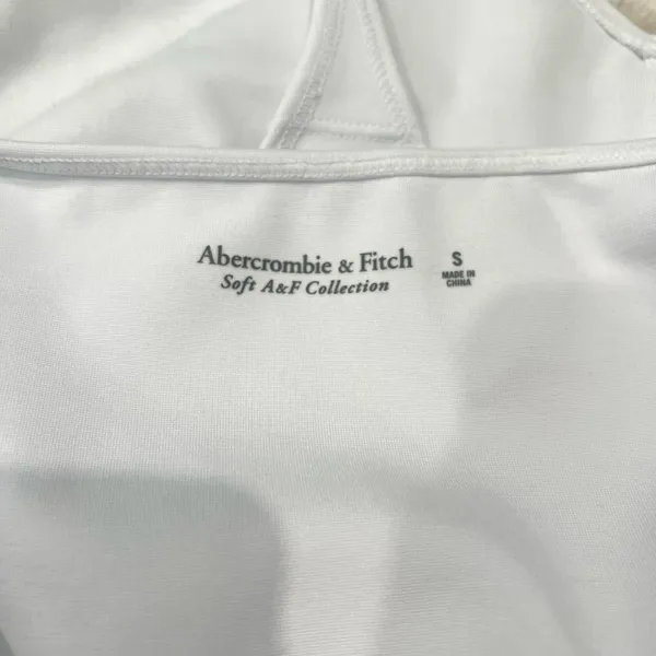 Abercrombie & Fitch Sweetheart Neck White Bodysuit - Image 6