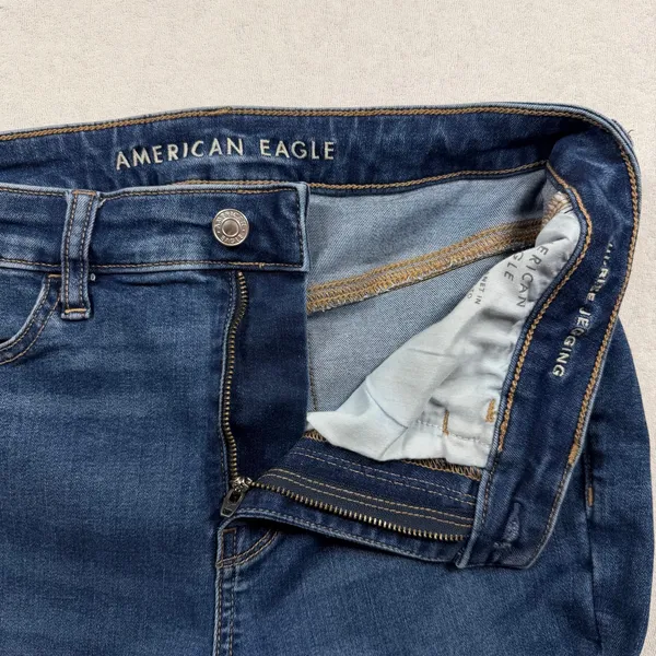 American Eagle Outfitters Jegging Skinny Jeans Women’s Size 10 Medium Wash - Image 3