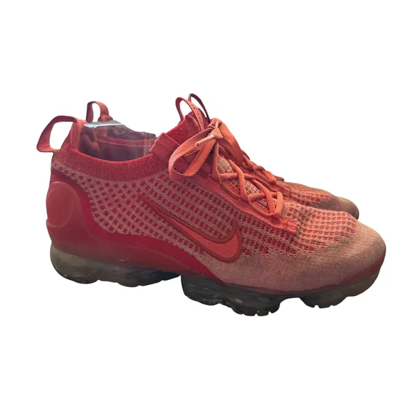 Nike Air VaporMax 2021 FK Women's Flyknit Running Shoes Coral Red Size 7 - Image 3