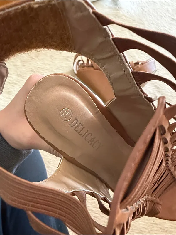 Delicacy Brown Strappy High Heel Sandals - Women - Image 8