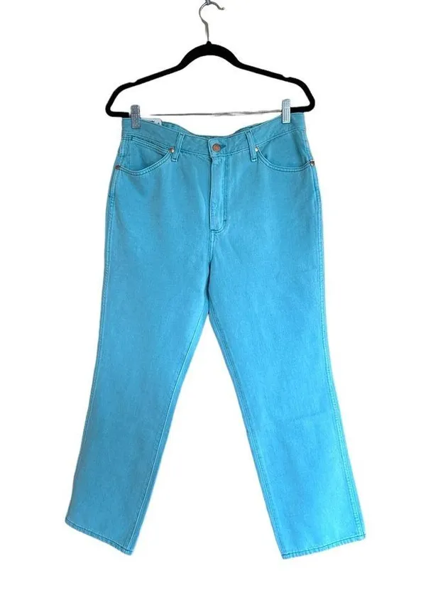 NWT Wrangler Wild West 603 High Rise Straight Jean Aquarius 32 - Image 6