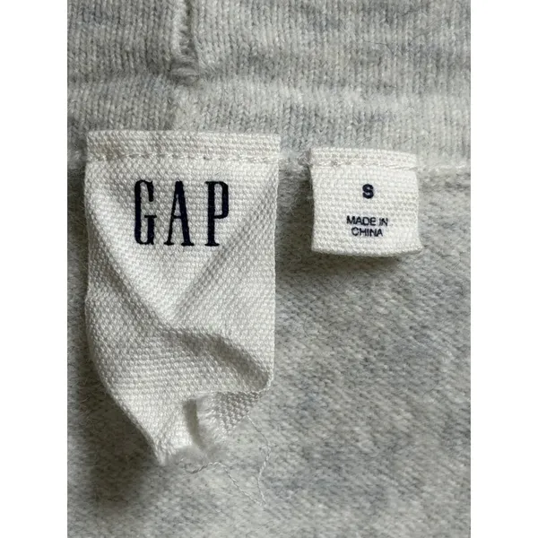 GAP‎ Women's Light Heather Gray Knit Cardigan Sweater Duster Size S Wool Blend - Image 5
