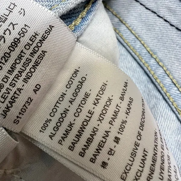 Levi's Low Pro Straight Jeans 29 Light‎ Wash Distressed Ripped Knee Y2K Style - Image 8
