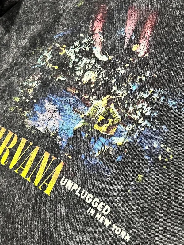 Nirvana Unplugged New York Rock Band Shirt - Image 3