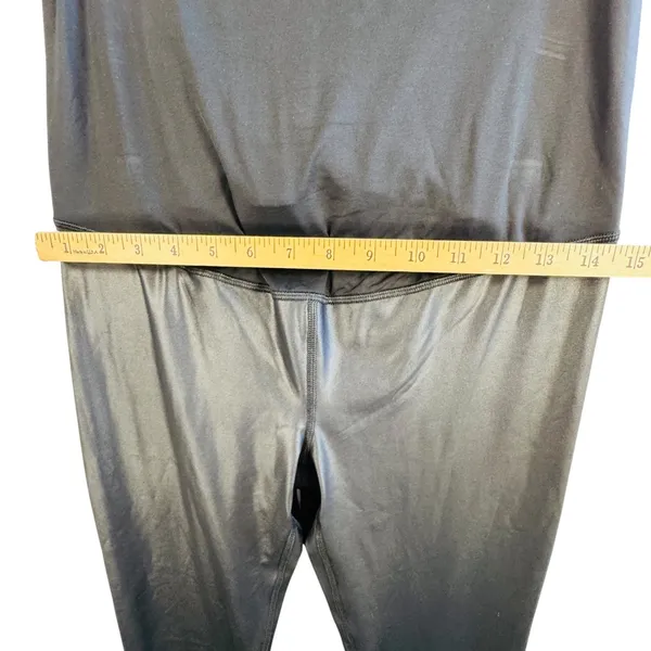 Ingrid Isabel Maternity Faux Leather Leggings Over Belly Panel Black‎ L Chic - Image 4