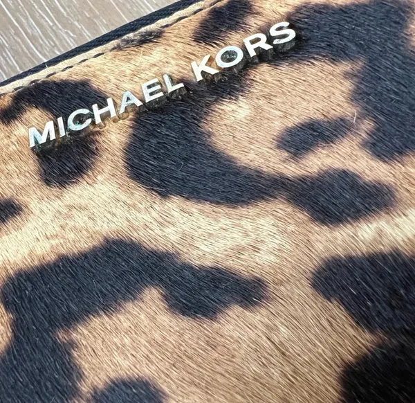 Michael Kors Leopard Print Wristlet Wallet - Image 7