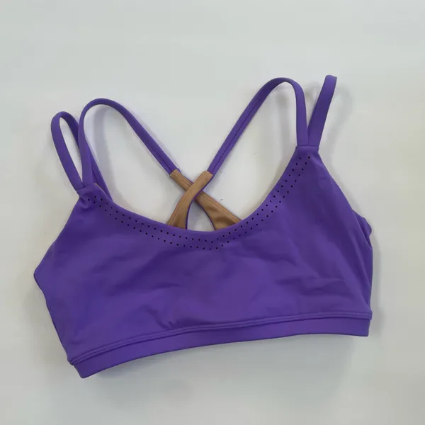 BUFF BUNNY Airbrush Laser Sports Bra in Party Purple Size S Buffbunny Collection - Image 8
