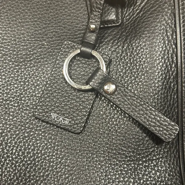 Tumi Stanton Kiran Tote Black Leather Travel Bag - Image 6
