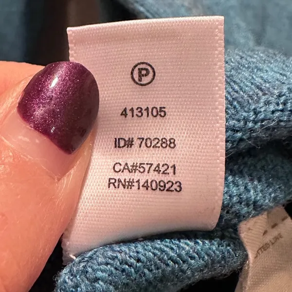 Loft Flounce Sleeve Knit Top‎ Wool Blend Medium Teal Shirt NWT - Image 5
