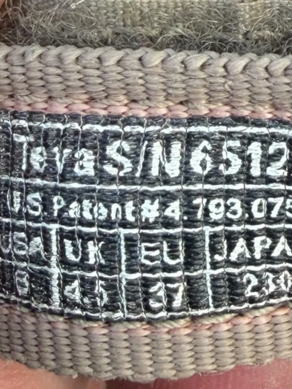 Teva Grey Sandals with Pastel Striped‎ Straps - Image 5