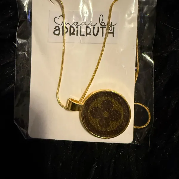 Handmade Gold Pendant Necklace‎ - Image 2