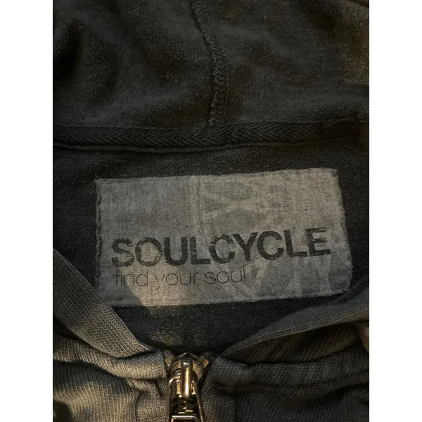 SoulCycle Spellout Gray/White Hoodie S Athleisure Sportswear Activewear Casual - Image 10