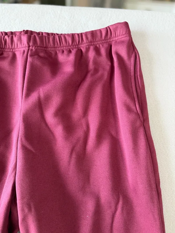 NEW Maroon Pull On Waist Open Straight Leg Sweatpants Size 2XL #260786 - Image 2