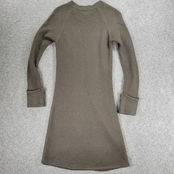 Design History Sweater Dress Womens L Brown Rib Angle Knit Pull On Midi Casual - Image 11