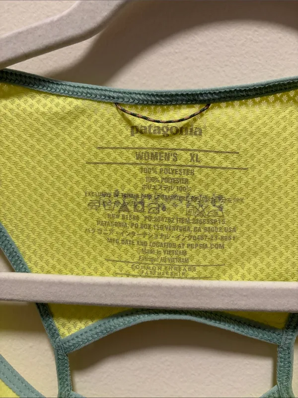 Patagonia Neon Yellow Racerback Active Tank XL - Image 2