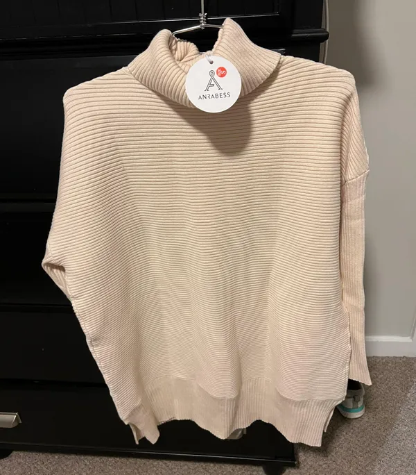 Beige Sweater/sweater Dress Tan - Image 2