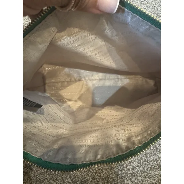 Green Ralph Lauren Cosmetic Bag Makeup‎ - Image 6