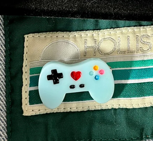 PacSun Game Controller Brooch Pin To Anything - Image 2