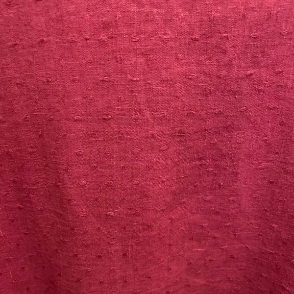 Flax Linen Button Front Swiss Dot Lagenlook Shacket Size Small In Raspberry - Image 10