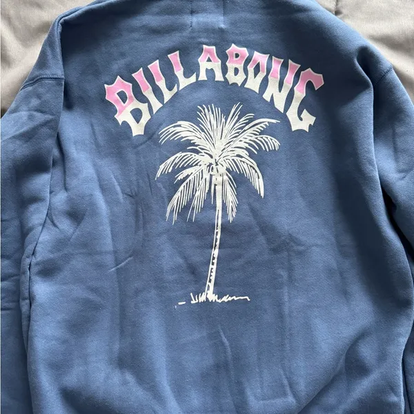 NWT WOMENS BILLABONG PALM TREE HOODIE MEDIUM - Image 5