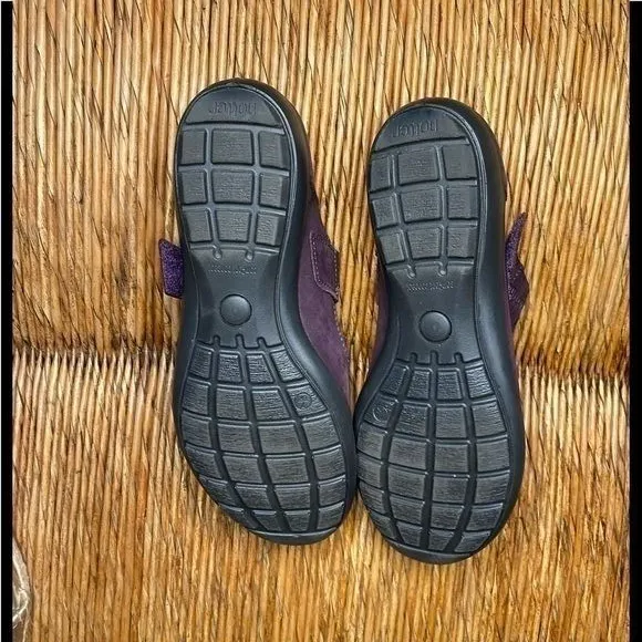Hotter Purple Suede Mary Janes Size 9 - Image 4