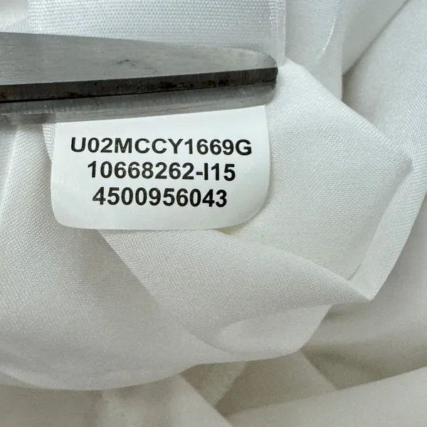Anne Klein White Horizontal Stripe Sleeveless Fit and Flare Belted Dress Size 10 - Image 10