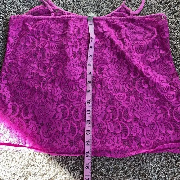 5/$30 🎈 Heritage‎ 1981 medium lace pink tank top - Image 5