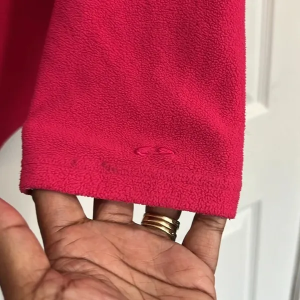 Champion women’s 1/4 zip fleece pullover - Hot Pink size XL - Image 5