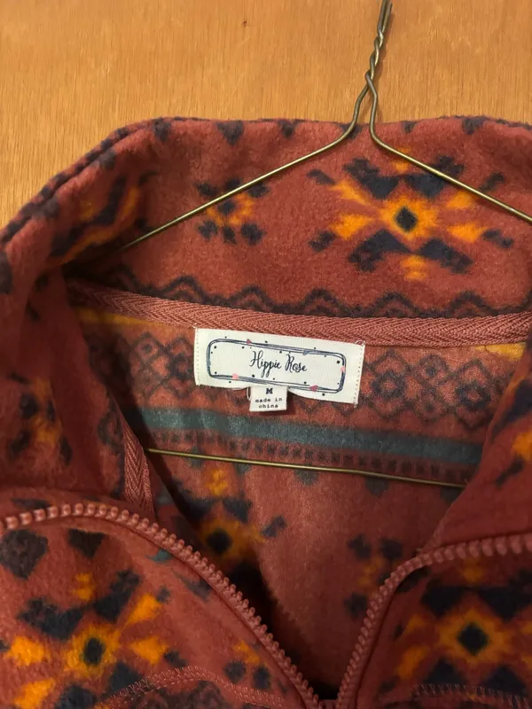 Western quarter zip Red Size M - Image 2