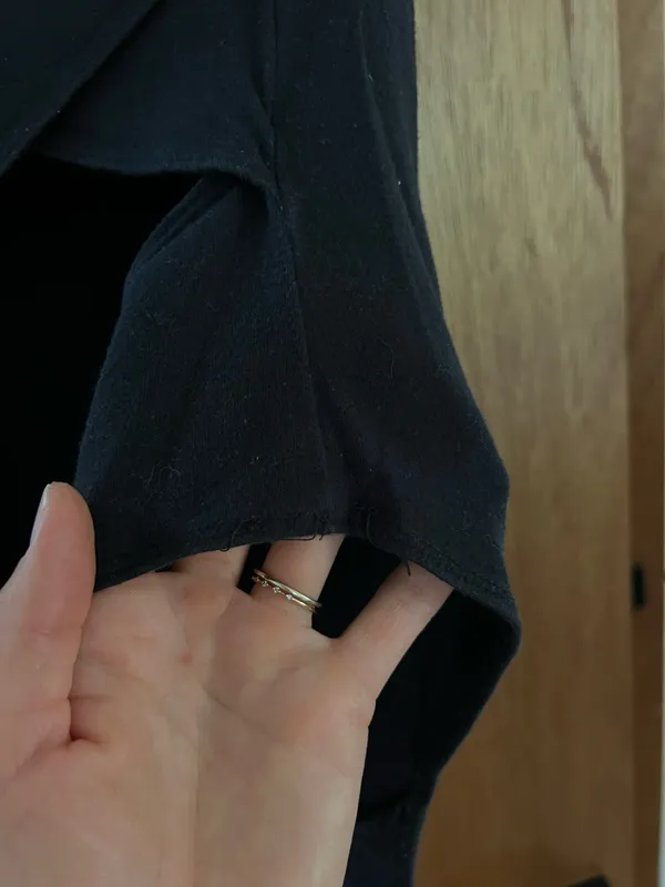 Super soft back cutout Abercrombie & Fitch black bodysuit - Image 3