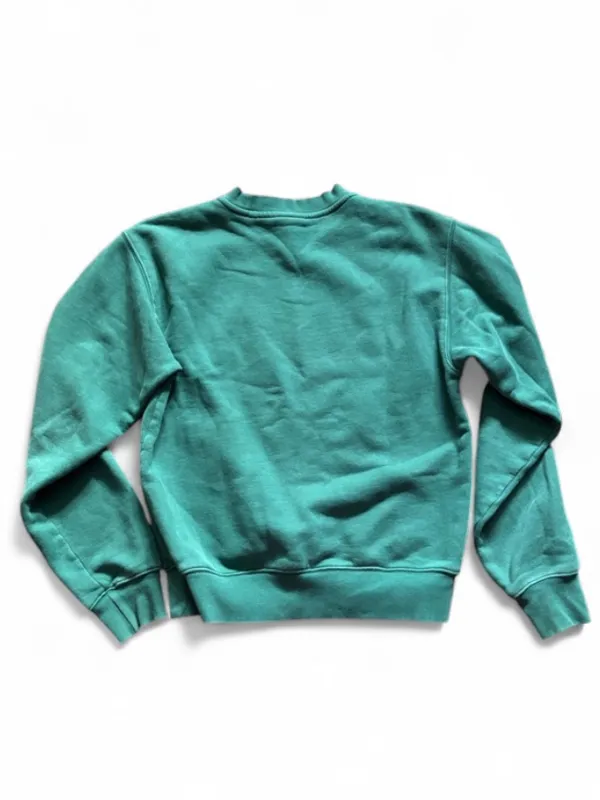 Aritzia TNA Cozy Fleece Perfect Crew neck Sweatshirt Size XXS Forest Green - Image 3