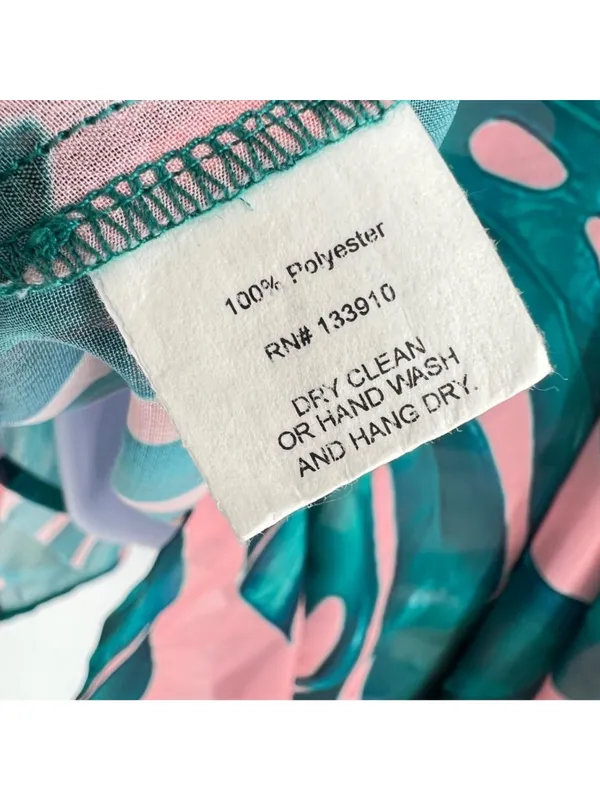 Show Me Your Mumu Byron Resortwear Palms Away Pink Green Tropical Mini Dress XS - Image 5