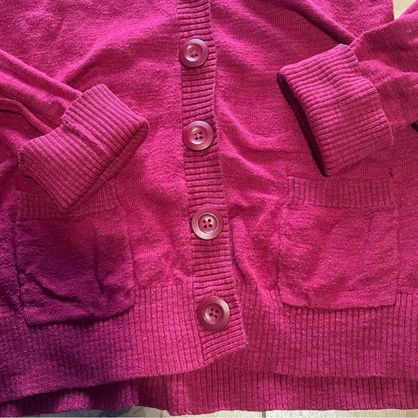 Mossimo Supply Co.,‎ cardigan w/ shawl collar, Women’s size Medium, red - Image 4