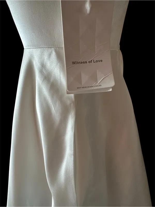 Witness of Love A-line Wedding Dress White Size 4 NWT - Image 4